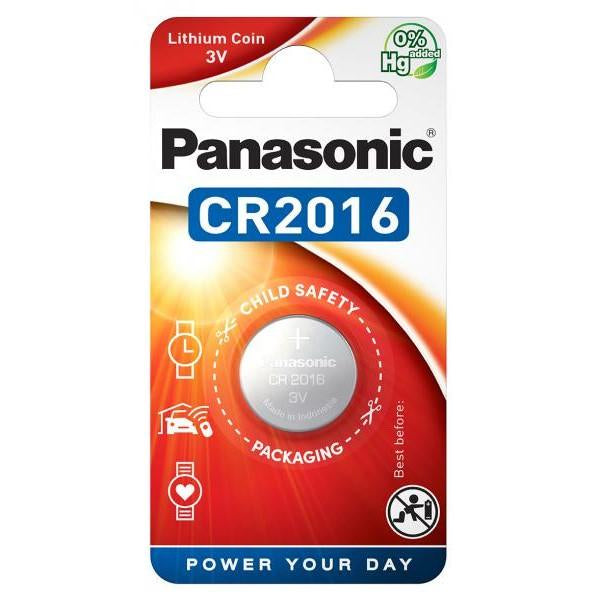 Panasonic CR2016 Lithium Knapcelle 3V - 1 stk.