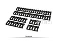 Soft Rail Cover 6 Stk - Sort