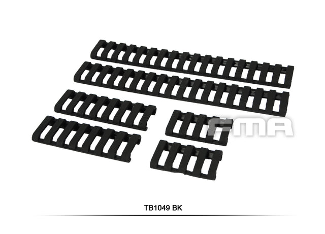 Soft Rail Cover 6 Stk - Sort