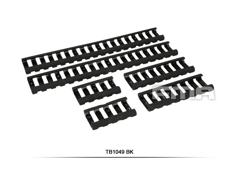 Soft Rail Cover 6 Stk - Sort