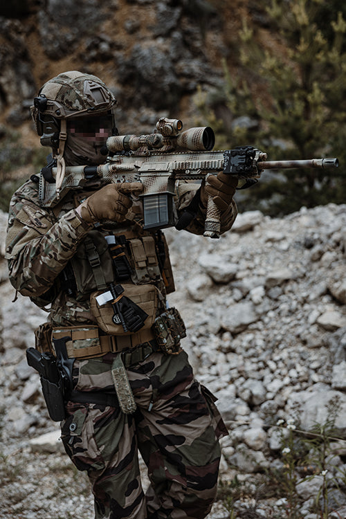 Airsoft Replica EC-202 Avanceret Edition (opgraderet gearkasse, programmable ETU) - Sort