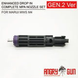 Angry Gun Enhanced Drop-In Komplet MPA Nozzle Sæt (Gen 2) til Tokyo Marui MWS GBBR