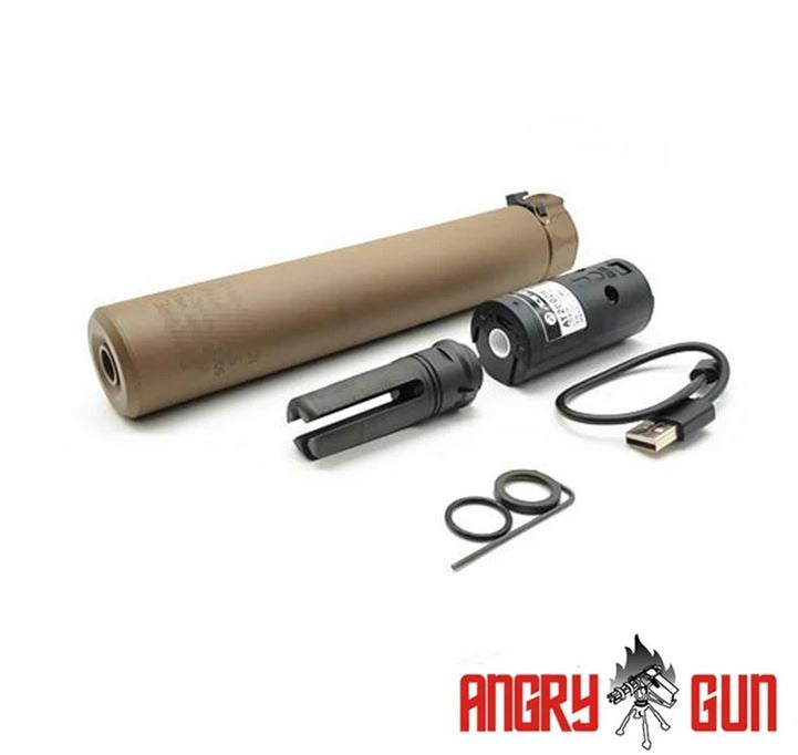 Angry Gun QD SOCOM762 lyddæmper med AT2000R tracer, 14 mm CCW