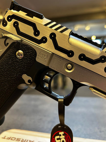 Hi-Capa 5.1 chrome custom build pistol m. tornado barrel | Airsoftgeek