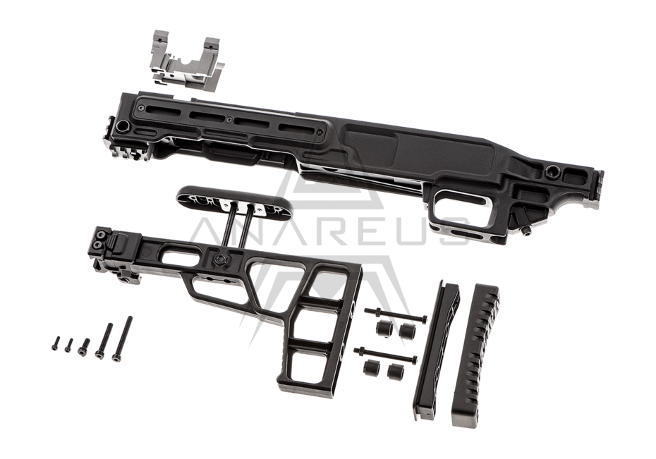Maple Leaf MLC-S2 Tactical Chassis m/ foldbar kolbe til VSR-10 - Black