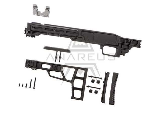 Maple Leaf MLC-S2 Tactical Chassis m/ foldbar kolbe til VSR-10 - Black