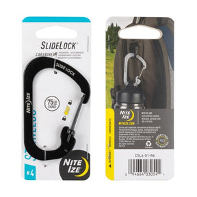 Slidelock Karabinhage Rustfri Stål, Sort