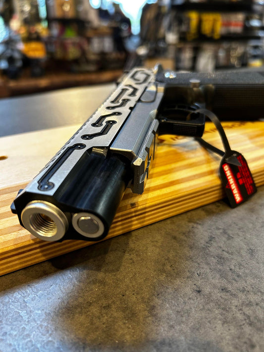 Hi-Capa 5.1 chrome custom build pistol m. tornado barrel | Airsoftgeek