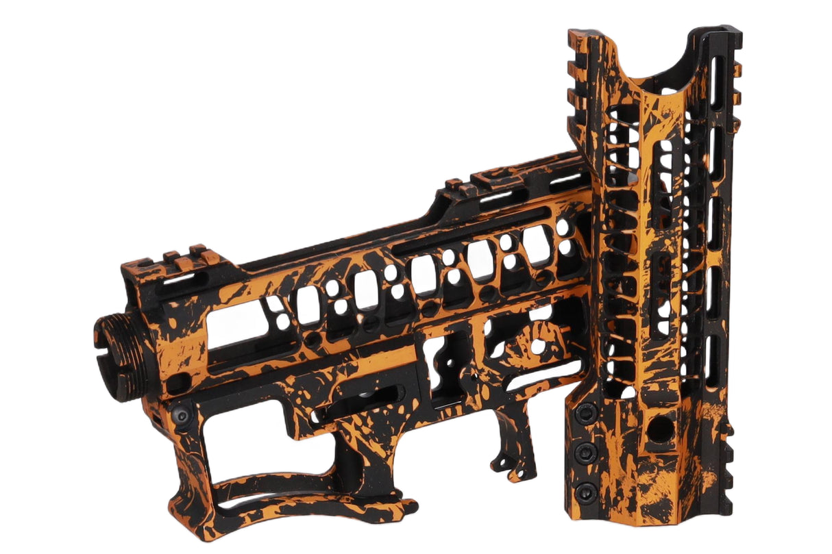 Specna Arms x Mancraft CNC Speedsoft Splash Anodised kit for M4/M16 replicas  Black-Orange