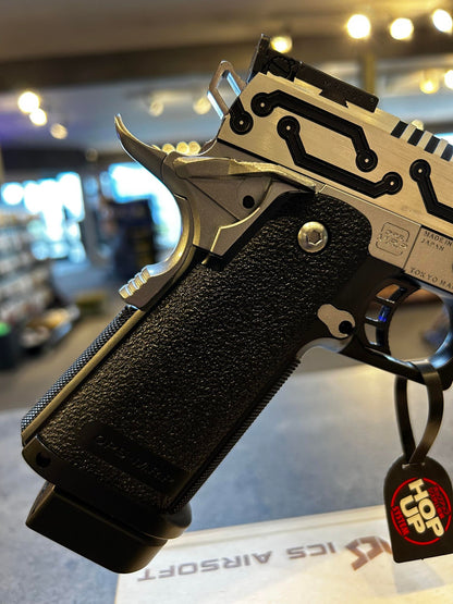Hi-Capa 5.1 chrome custom build pistol m. tornado barrel | Airsoftgeek