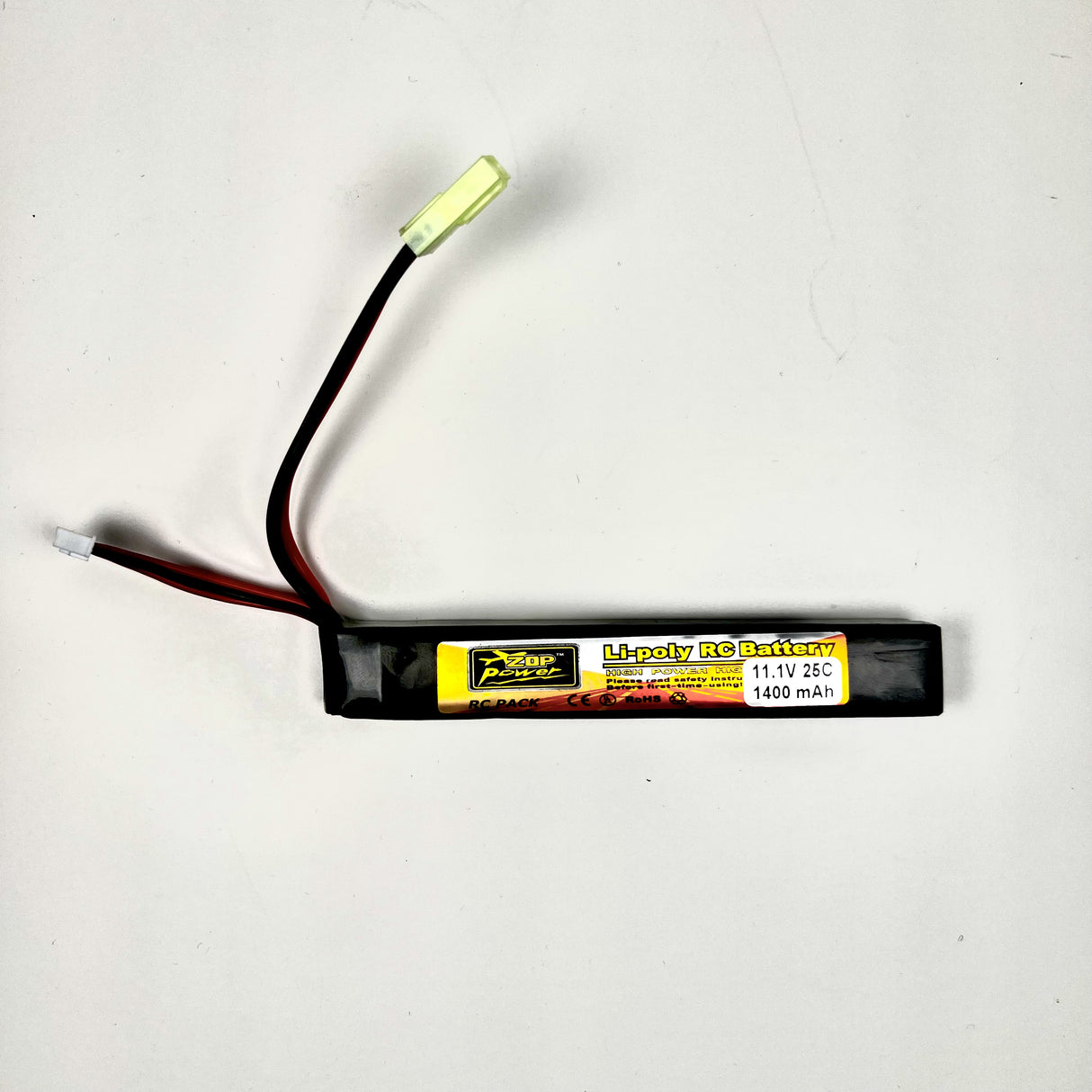 XCell LiPo Batteri 11,1V 1400mAh 25C - Lang Stick til Kolberør