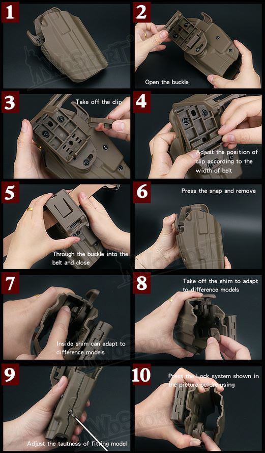 Universal Pistolhylster - Multicam