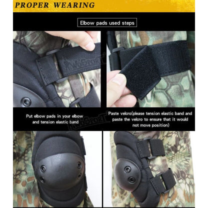 Ultra-Safety Knä/Armbågsskyddsutrustning - Svart