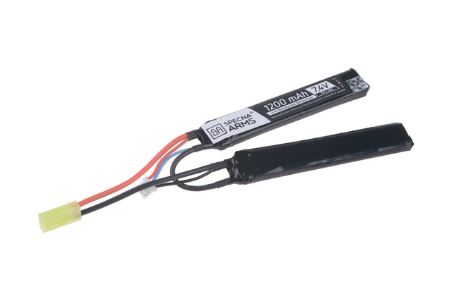 LiPo 7,4V 1200mAh 15/30C Battery - Butterfly Configuration