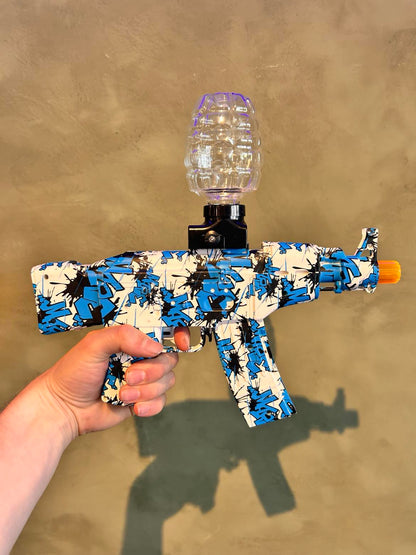Splatter Mini M4 Gel Blaster - Blå Graffiti