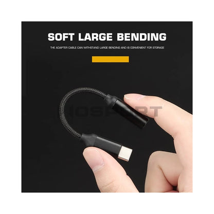 12 cm USB-C ljudadapterkabel 3,5 mm hörlursadapter