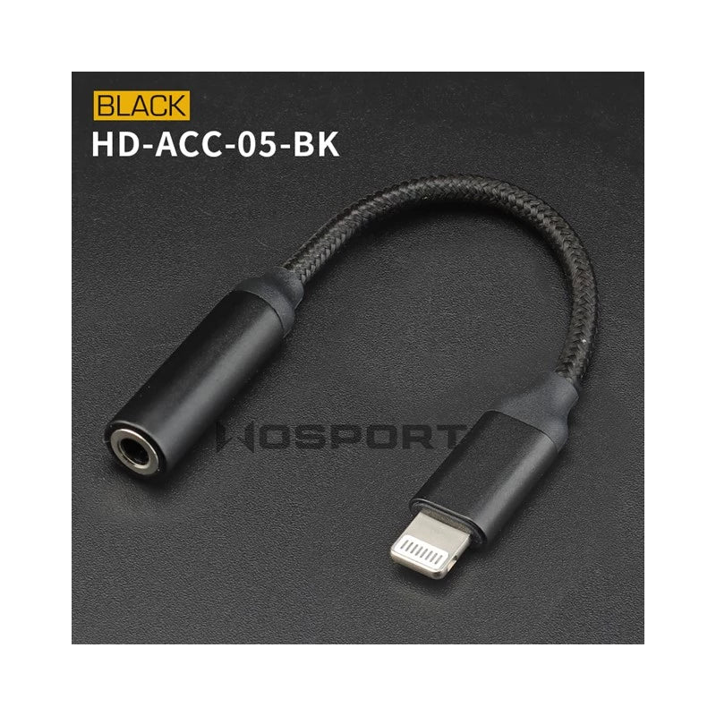 12 cm Lightning Audio adapterkabel 3,5 mm hörlursadapter