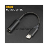 12 cm Lightning Audio adapterkabel 3,5 mm hörlursadapter