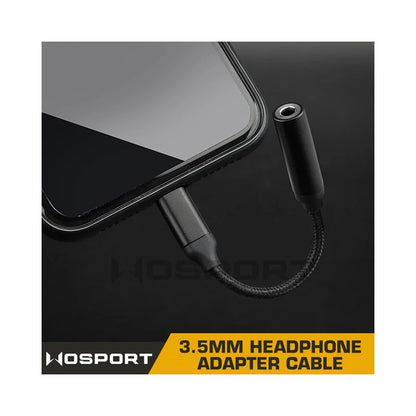 12 cm Lightning Audio adapterkabel 3,5 mm hörlursadapter