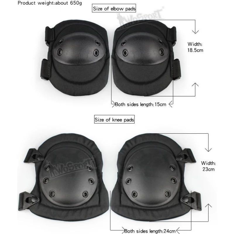 Ultra-Safety Knä/Armbågsskyddsutrustning - Tan