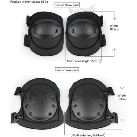 Ultra-Safety Knä/Armbågsskyddsutrustning - Tan