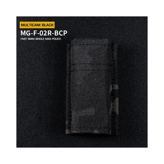 Fast Type Single 9mm Magasinficka - Svart Multicam