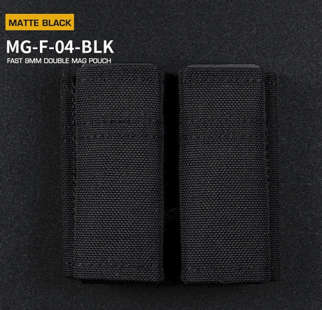 FAST Type Double 9mm Magasin Pouch - Sort