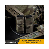 FAST Type Double 9 mm magasinficka - Coyote