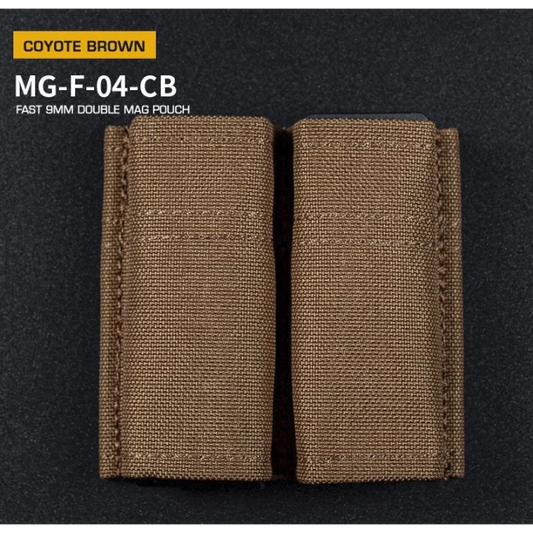 FAST Type Double 9 mm magasinficka - Coyote