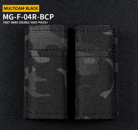 FAST Type Double 9mm Magasin Pouch - Sort Multicam