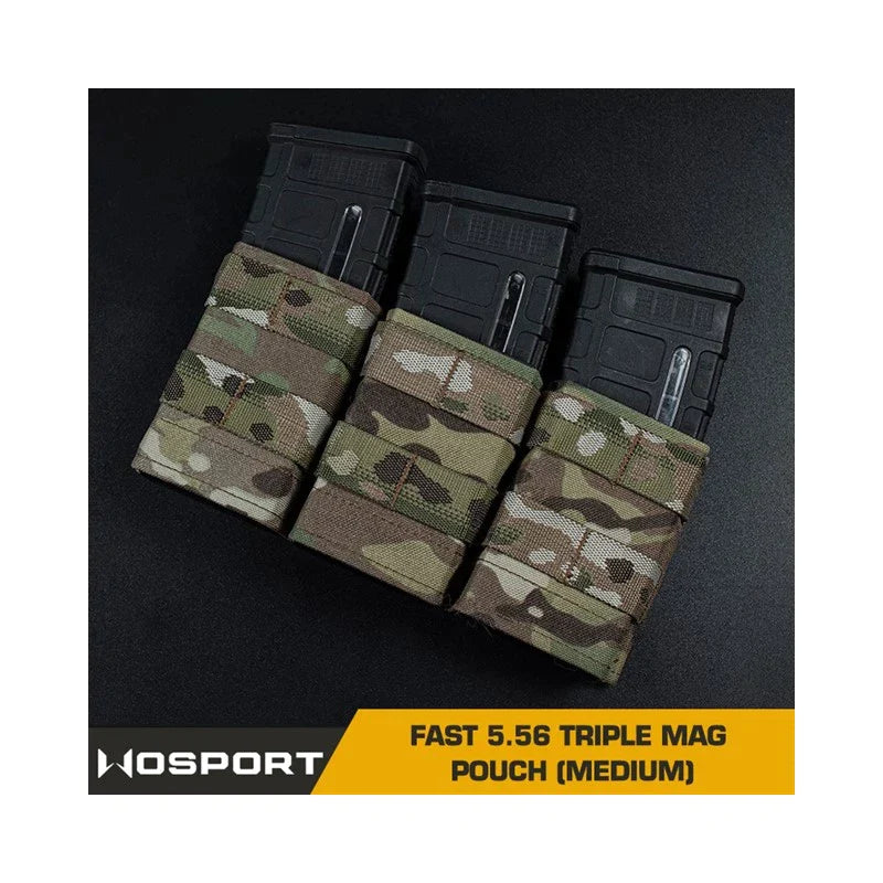 FAST Type Triple 5.56 Magasinficka (Medium) Ranger Green