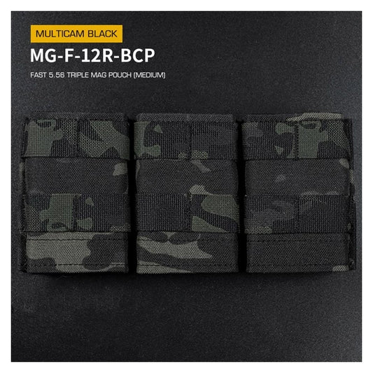 FAST Type Triple 5.56 Magasinficka (Medium) Svart Multicam