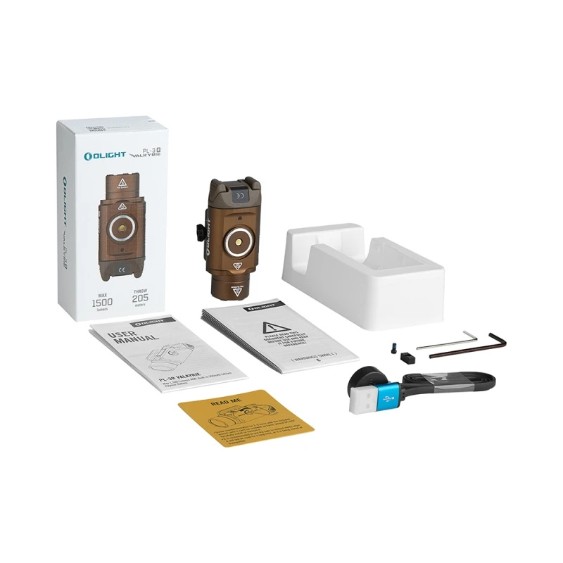 OLIGHT Valkyrie PL-3R Våbenlygte 1500 Lumen - Tan