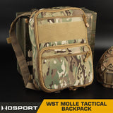 Taktisk Rygsæk WST Flat Pack - Black Multicam