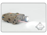 AN-PEQ-15 LA-5 Upgrade Version - LED White light + Red laser with IR Lenses Tan