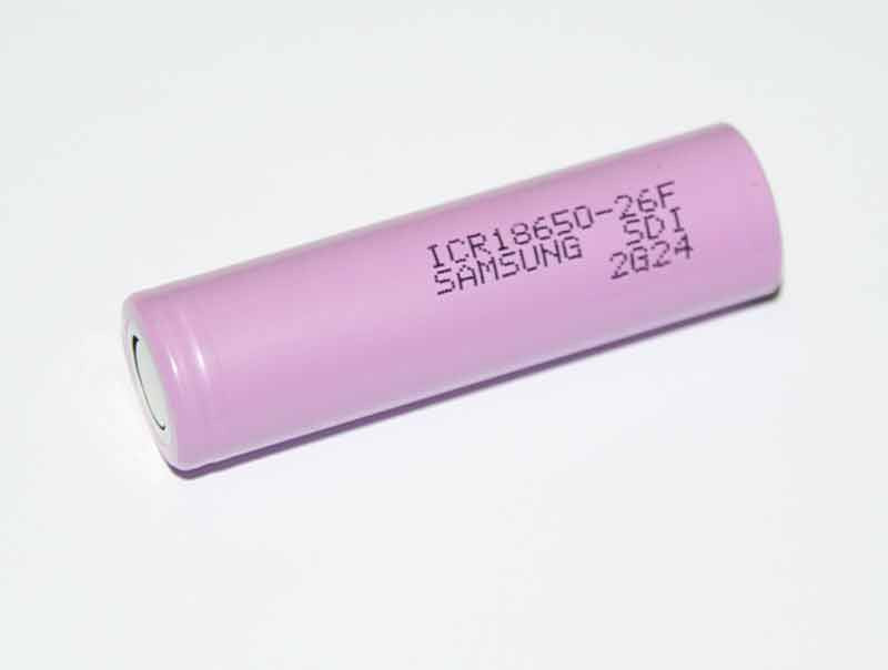 Samsung 18650 Genopladeligt Batteri 3,7V 2600mAh Li-ion