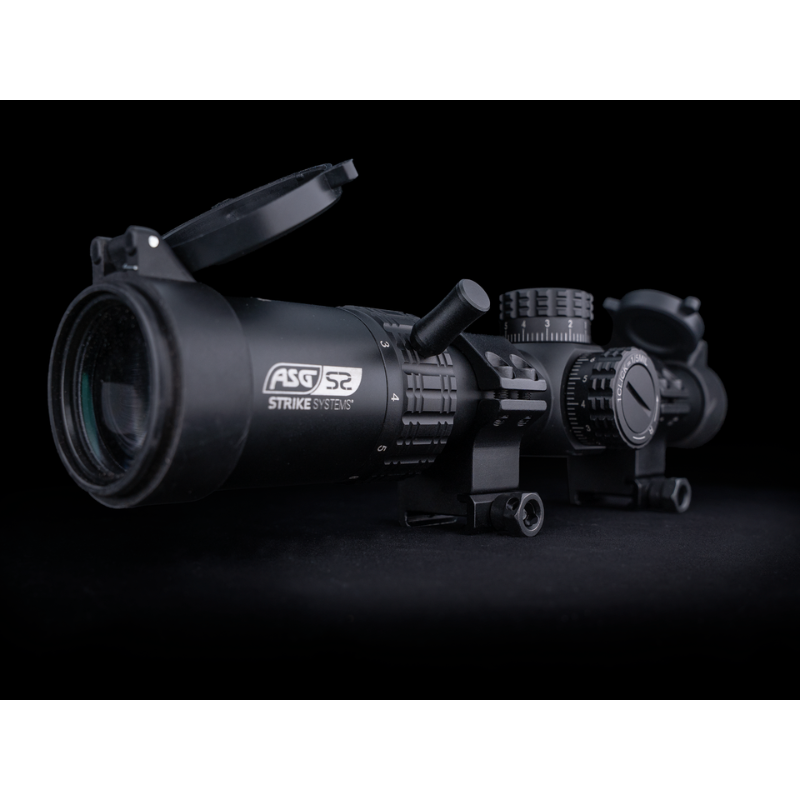 LMTS-02 LPVO airsoft scope 1.2-6x28 med throw lever | Airsoftgeek