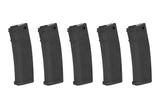5 st 125 kulors S-Mag Mid-Cap-magasin - Svart