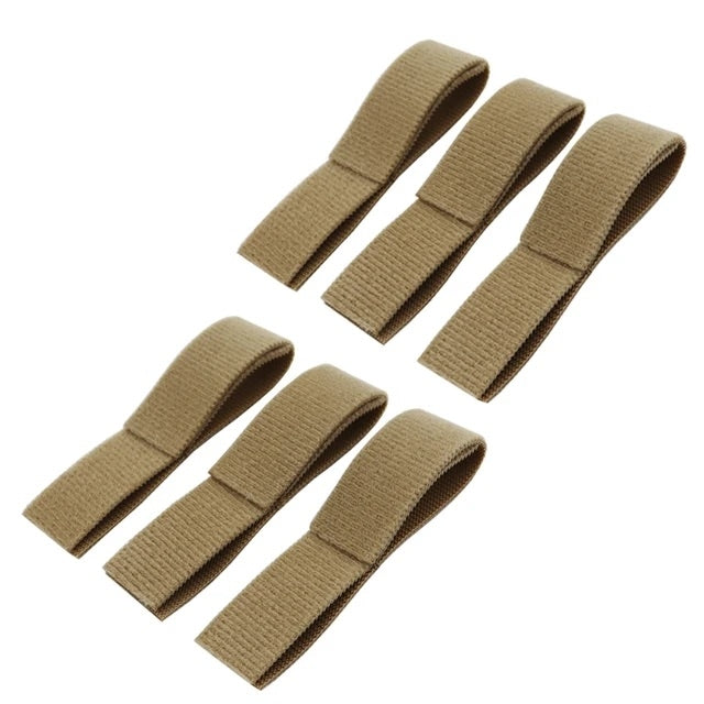 WoSporT WST velcro kabelbånd til kabler og slanger, 6 stk. – sort