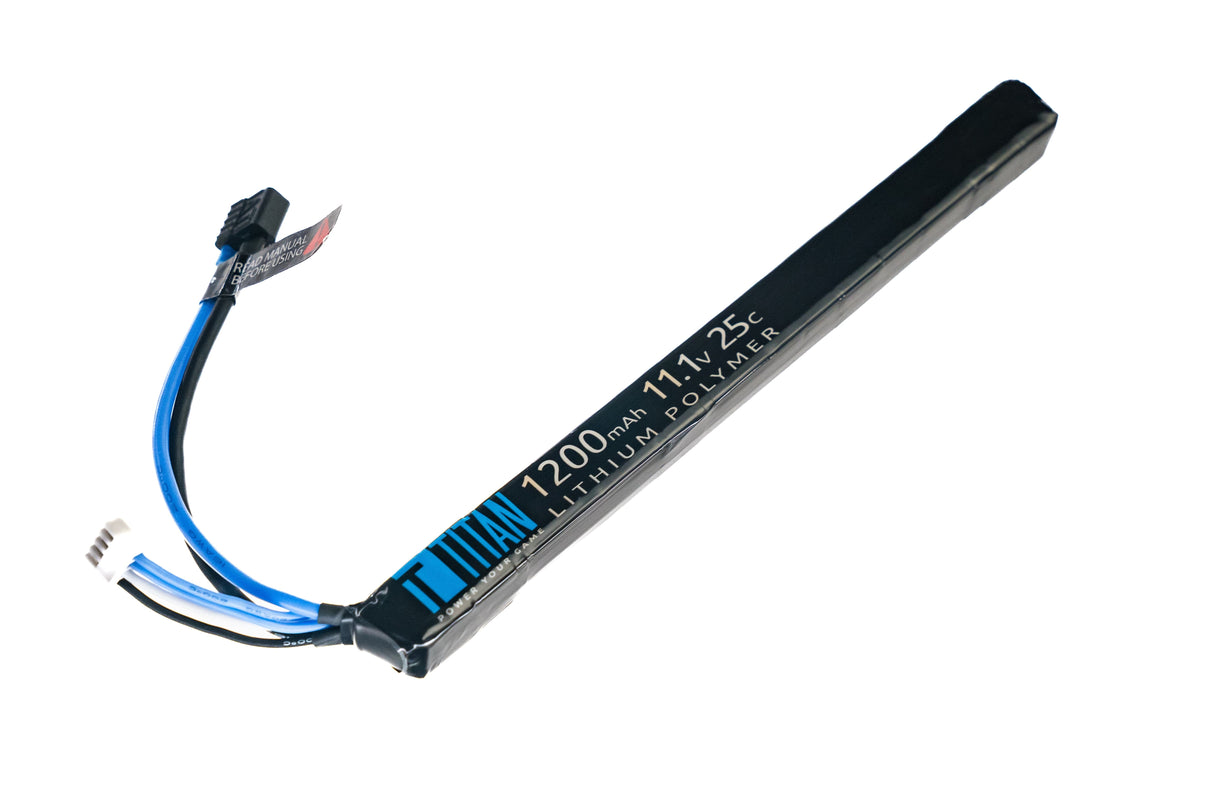 TITAN Li-Po Batteri 11.1V 1200mAh 25C (T-Dean) – Stick / AK