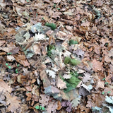 Pakke med 3D SilkLeaf Camouflage Blade, Stripes (25 stk) - Brun