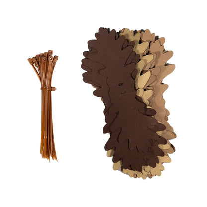 Paket med 3D SilkLeaf Camouflageblad, Oak (25 st) - Brun