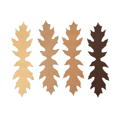 Pakke med 3D SilkLeaf Camouflage Blade, Store (308 stk) - Brun