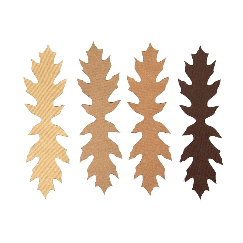 Paket med 3D SilkLeaf kamouflageblad, liten (25 st) - Brun