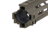 Specna Arms MK8-style M-LOK 7" mounting rail for M4/AR15 replicas - Olive