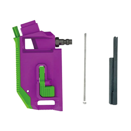 CTM Hi-Capa HPA M4 AEG Magasinadapter med 90° vinkel – Lila/Grön