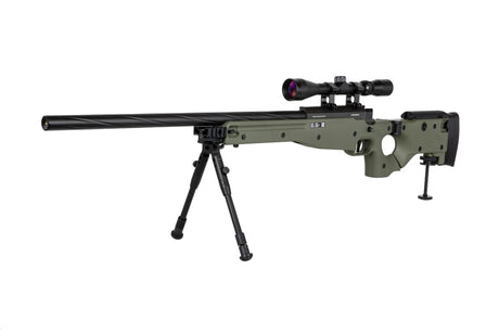 Specna Arms SA-S14 sniper airsoft rifle with scope and bipod Olive