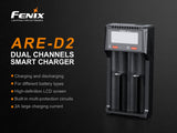 Fenix ARE-D2 USB Oplader til Li-ion og NiMH