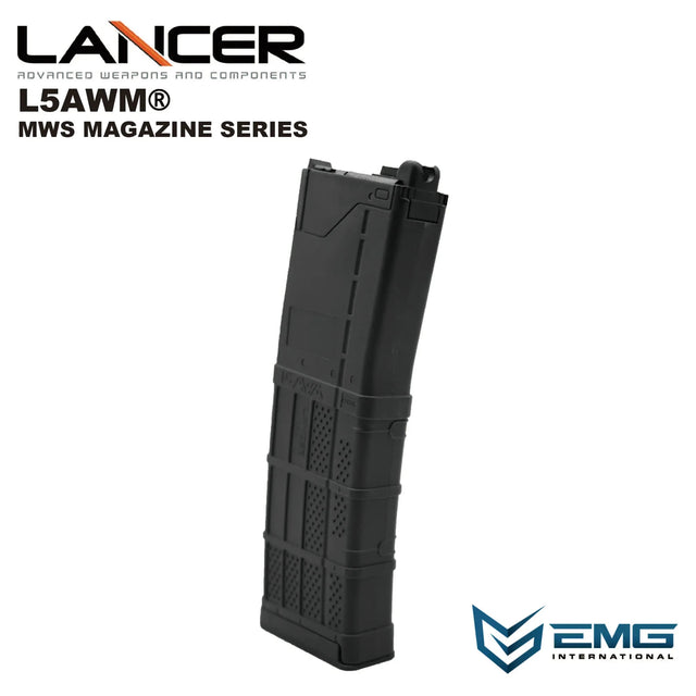 Lancer L5AWM V2 Gas Magasin til TM MWS 35 BBs - Sort