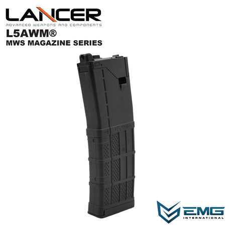 Lancer L5AWM V2 Gas Magasin til TM MWS 35 BBs - Sort